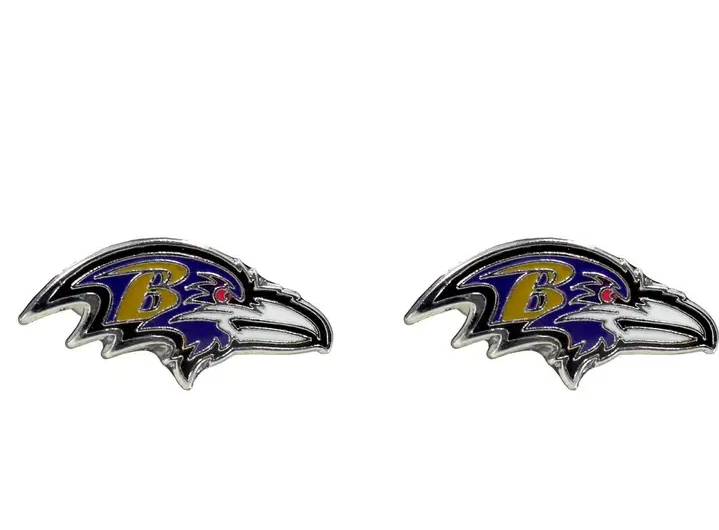 Baltimore Ravens Aminco Logo Post Earrings