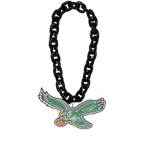 Philadelphia Eagles Aminco Throwback Foam Fan Chain - Black