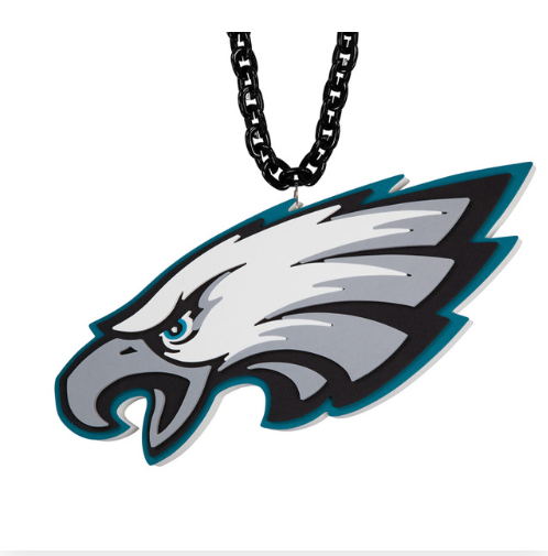 Philadelphia Eagles Aminco Jumbo Super Fan Chain-Black