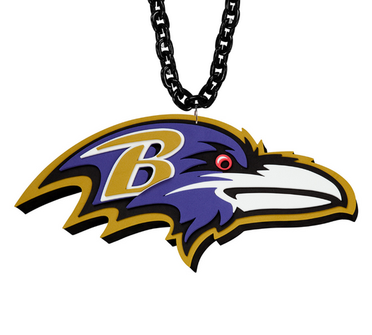 Baltimore Ravens  Aminco Jumbo Super Fan Chain-Black