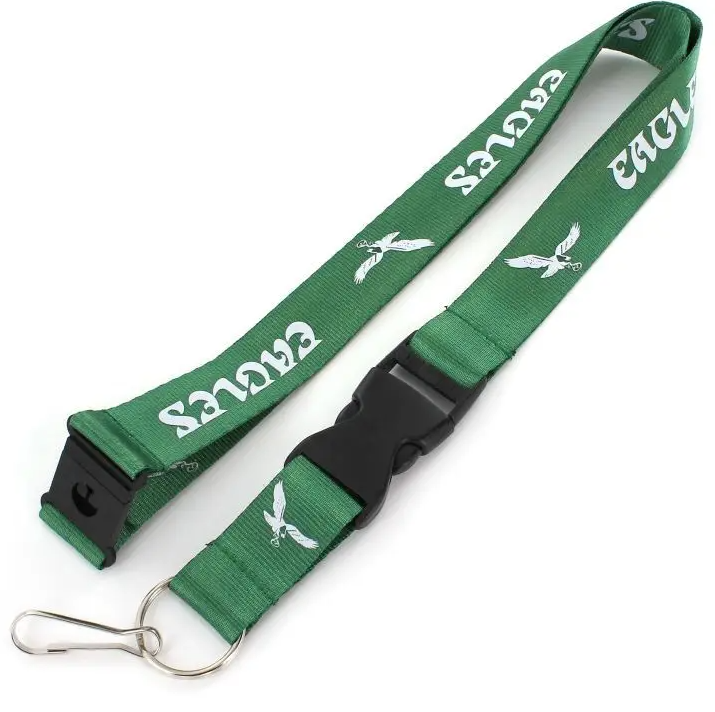 Philadelphia Eagles Aminco Throwback Kelly Green/ White Team Lanyard