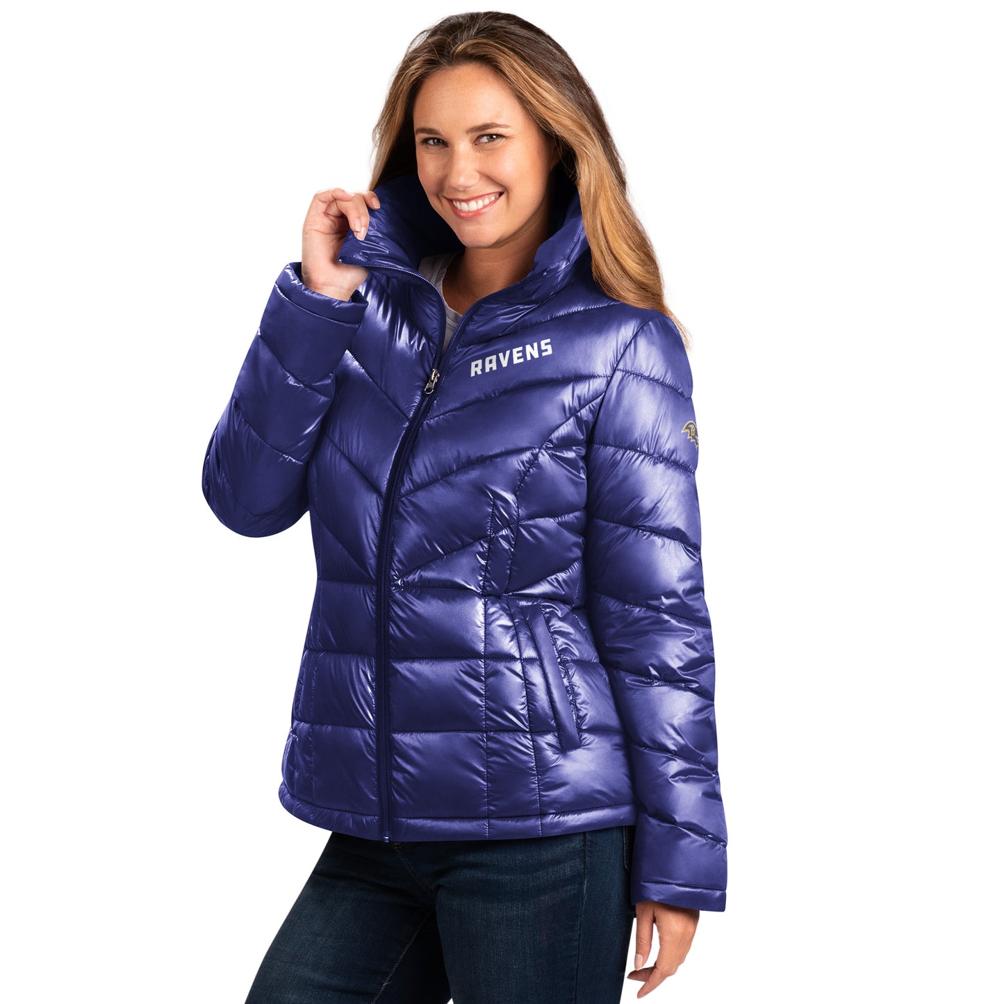 Baltimore Ravens Team Tailgate Womens Jacket - Purple