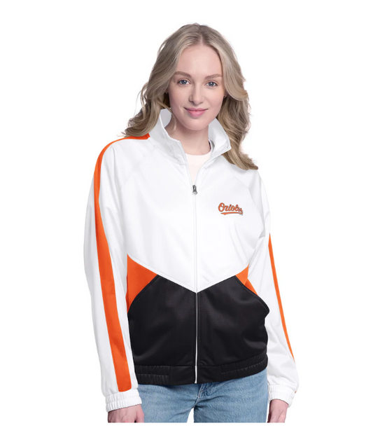 Baltimore Orioles Womens G-III Rally Full Zip Track Jacket