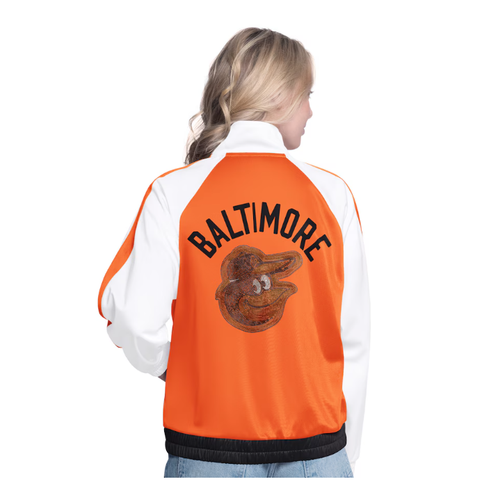Baltimore Orioles Womens G-III Rally Full Zip Track Jacket