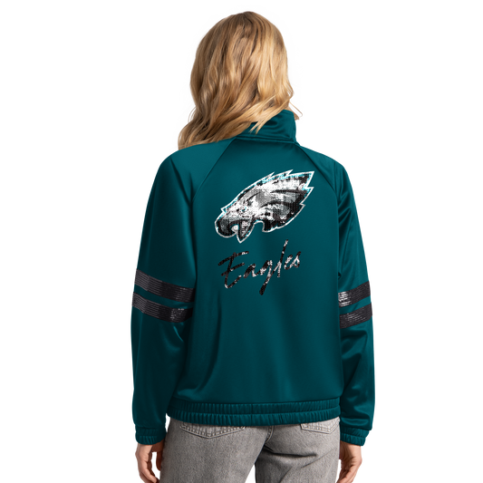 Philadelphia Eagles G-III Blitz Women's Full-Zip Track Jacket – Green