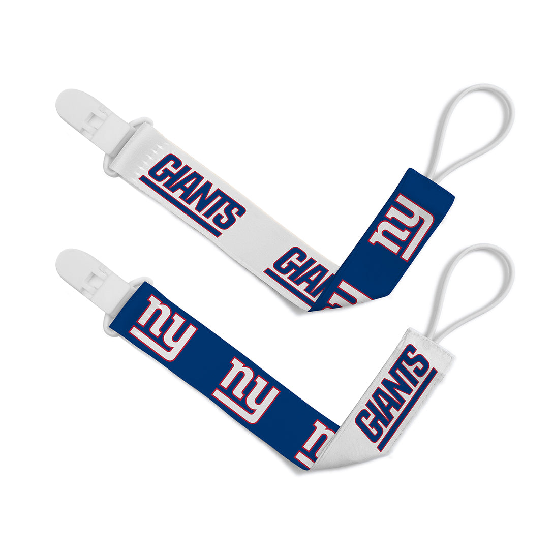 New York Giants Baby Fanatic 2 Pack Pacifier Clips