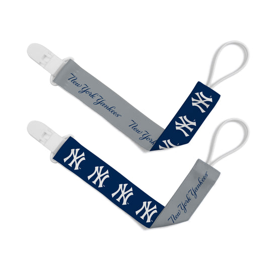 New York Yankees Baby Fanatic 2 Pack Pacifier Clips