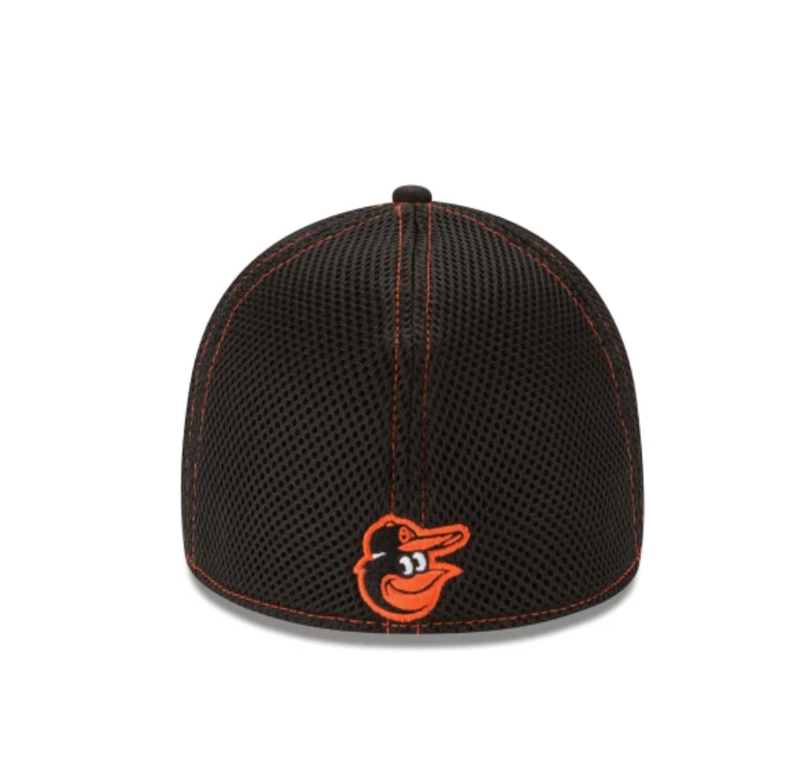 Baltimore Orioles New Era Neo 39THIRTY Flex Hat - Black/Orange