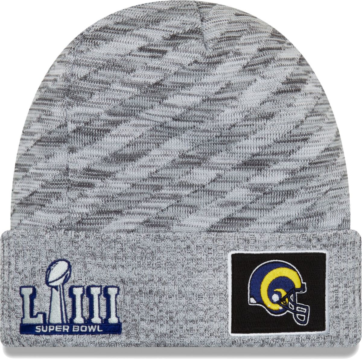 Los Angeles Rams New Era Onfield Tech Super Bowl LIII Bound Knit Hat