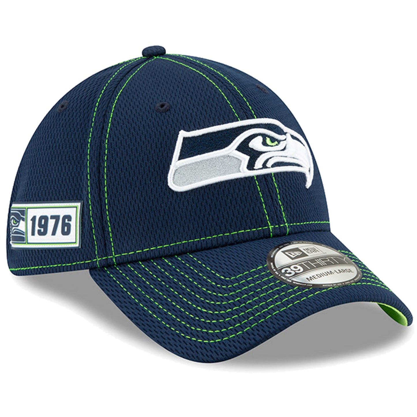 Seattle Seahawks New Era Sideline Road 39THIRTY Flex Hat - Navy