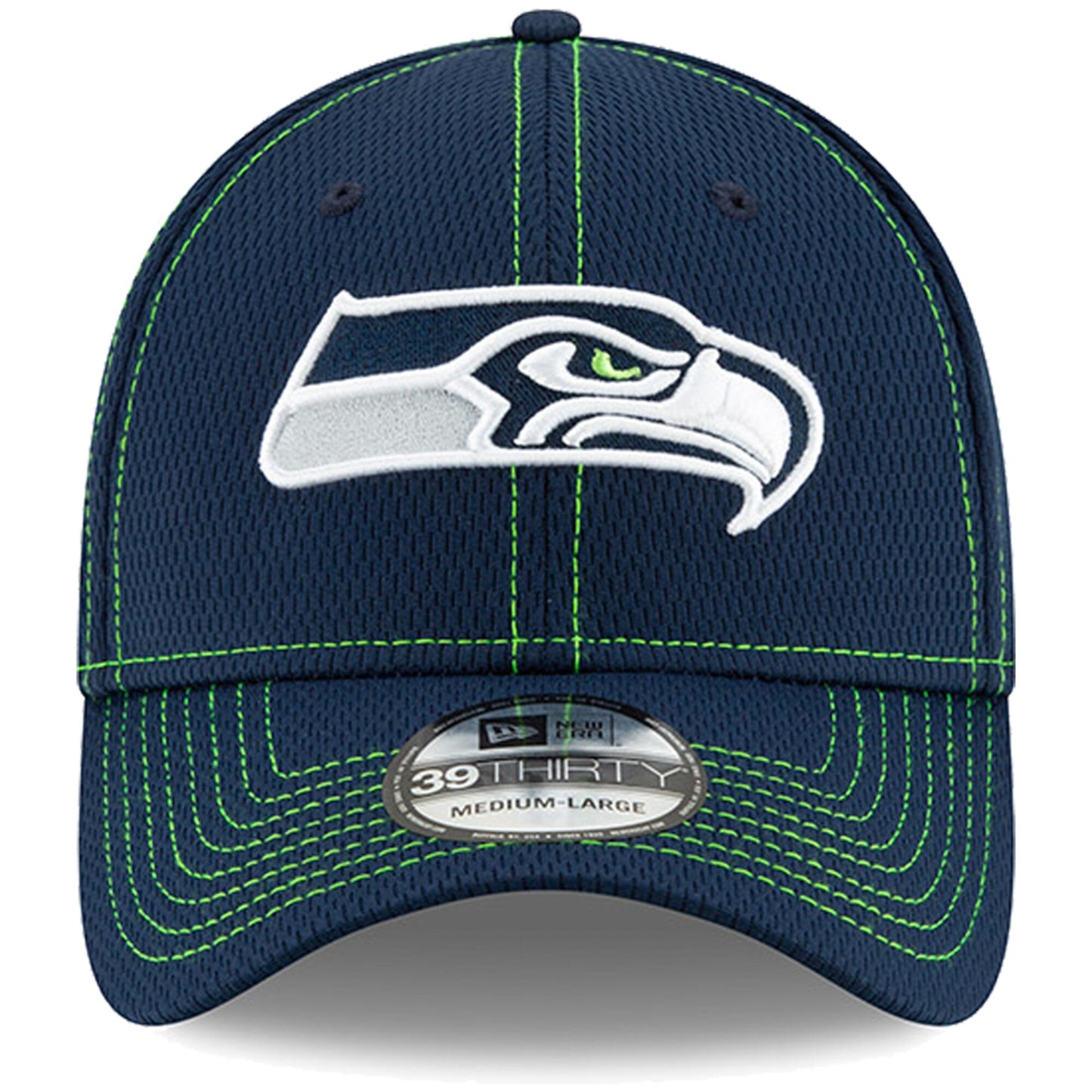 Seattle Seahawks New Era Sideline Road 39THIRTY Flex Hat - Navy