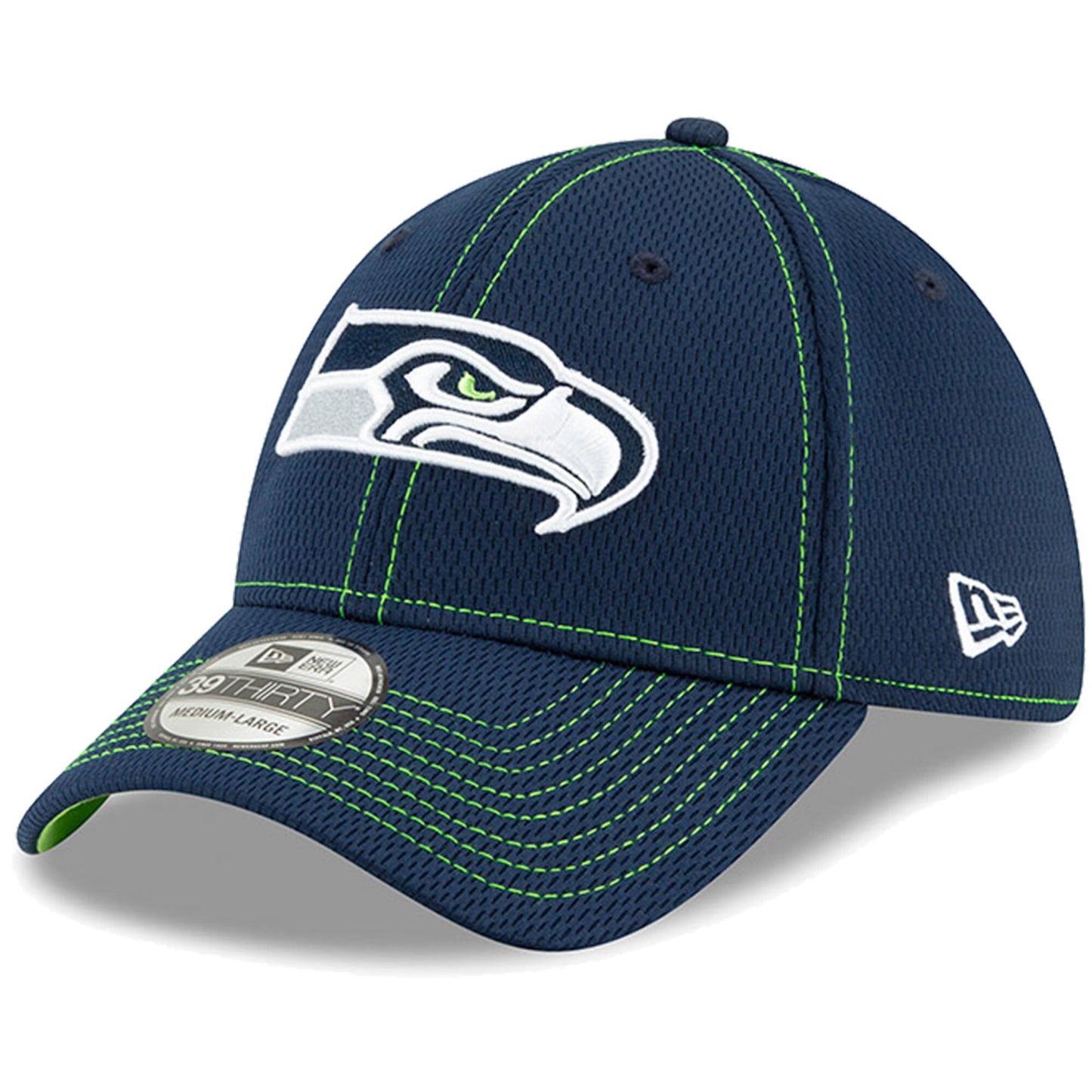Seattle Seahawks New Era Sideline Road 39THIRTY Flex Hat - Navy