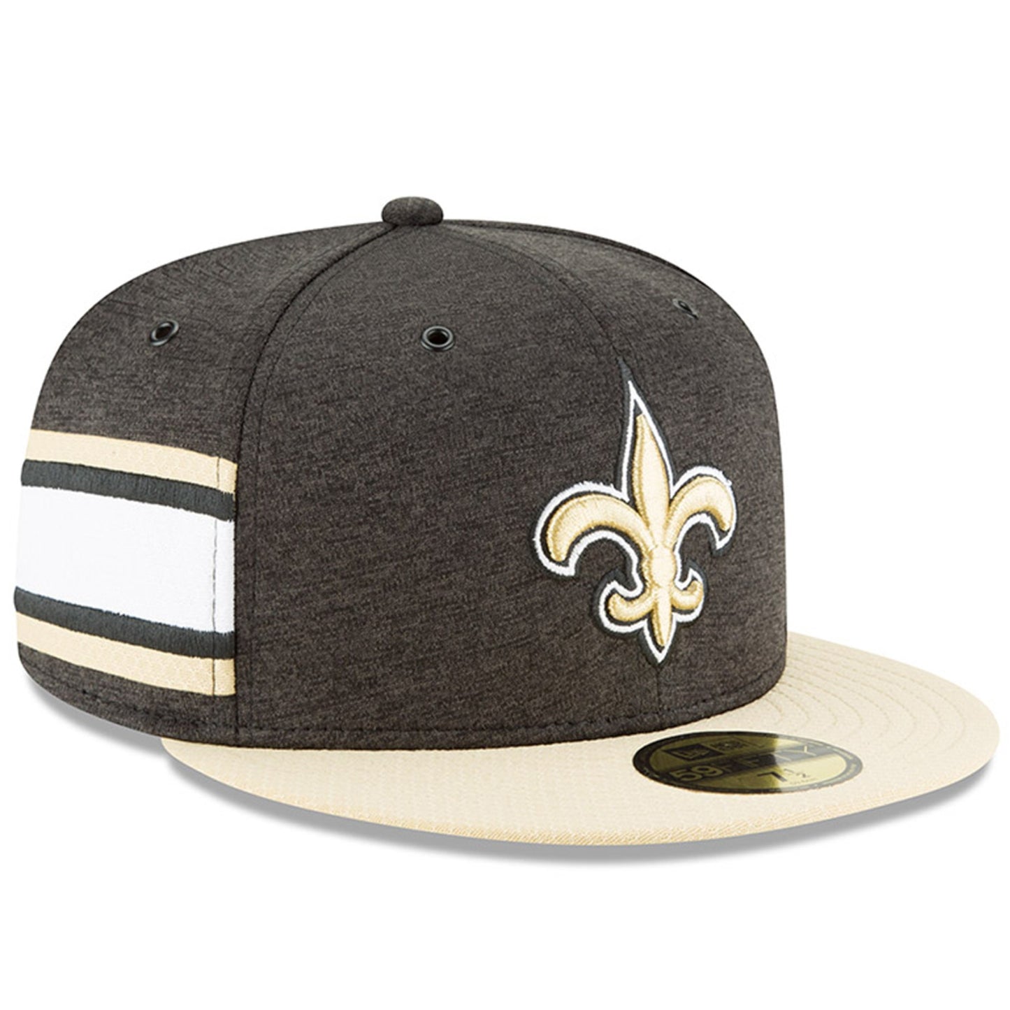 New Orleans Saints New Era  Sideline Graphite 59fifty Fitted Hat
