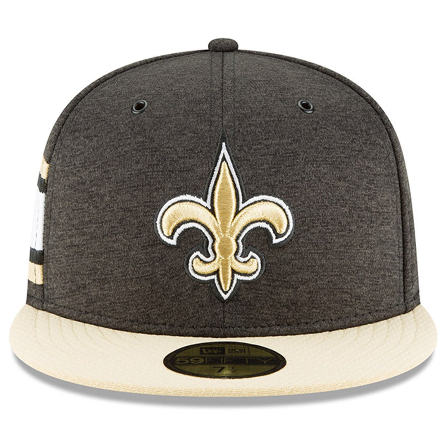 New Orleans Saints New Era  Sideline Graphite 59fifty Fitted Hat
