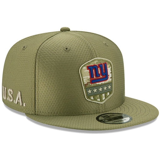 New York Giants New Era Salute to Sevcies 9FIFTY Adjustable Hat - Green