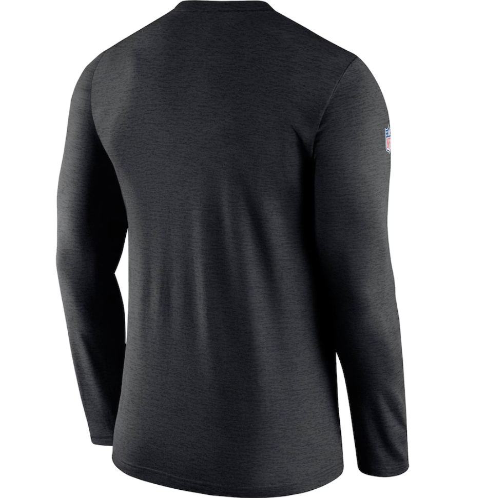 Baltimore Ravens Nike Black Sideline "Dri-Fit" Coaches Long Sleeve Performance T-Shirt