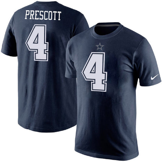 Dallas Cowboys Nike #4 Dak Prescott Player Logo T-Shirt