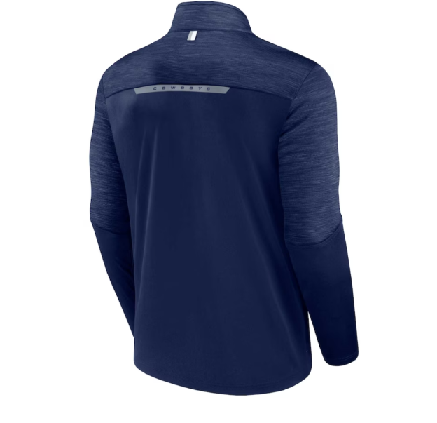 Dallas Cowboys Fanatics Branded Defender 1/4 Zip Navy Pull Over Jacket