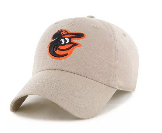Baltimore Orioles '47 Brand Clean Up Adjustable Hat- Khaki