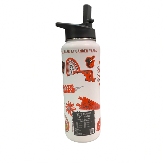 Baltmore Orioles Memory Company  34 oz Native Quencher Bottle