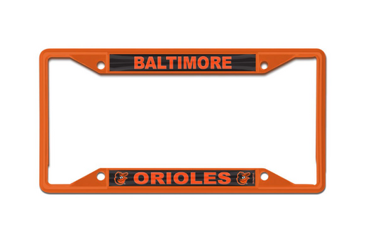 Baltimore Orioles Wincraft Orange License Plate Frame