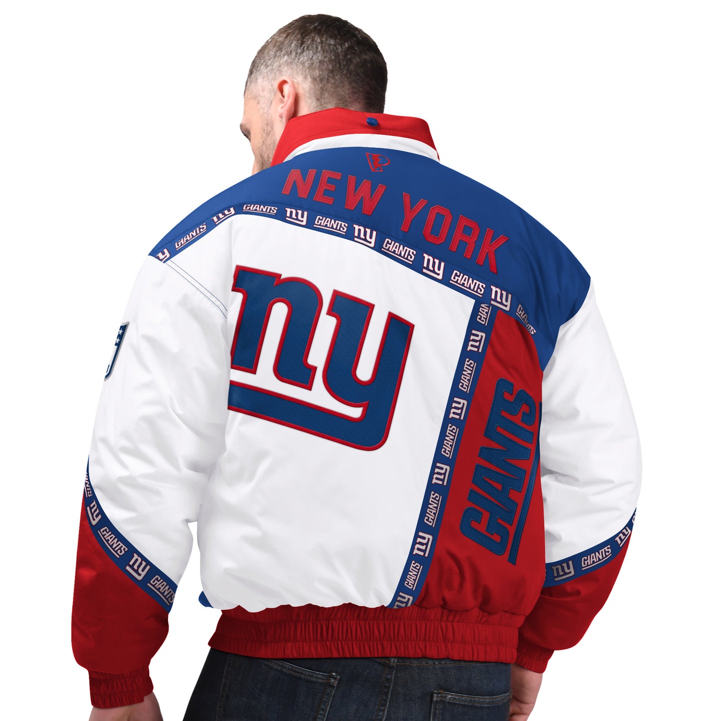 New York Giants Pro Player Blue Tape Jacket with Hood
