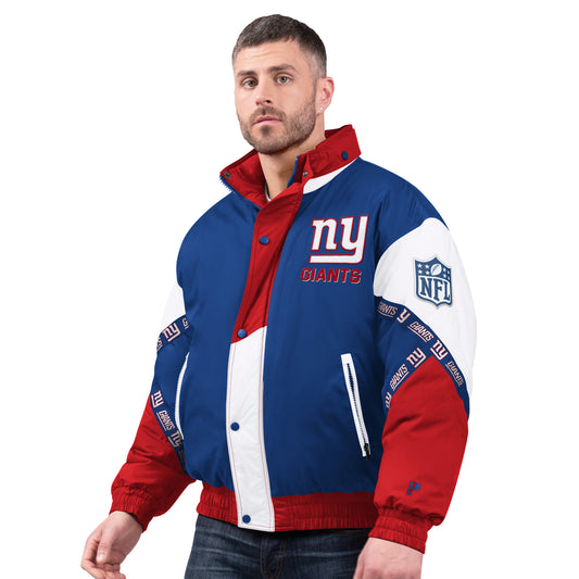 New York Giants Pro Player Blue Tape Jacket with Hood