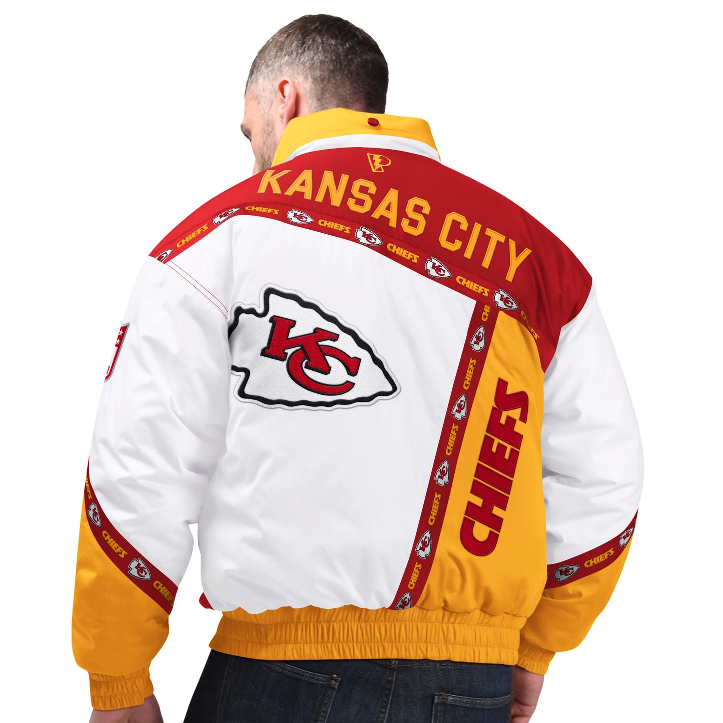 Kansas City Chiefs Pro Player Red Tape Jacket with Hood