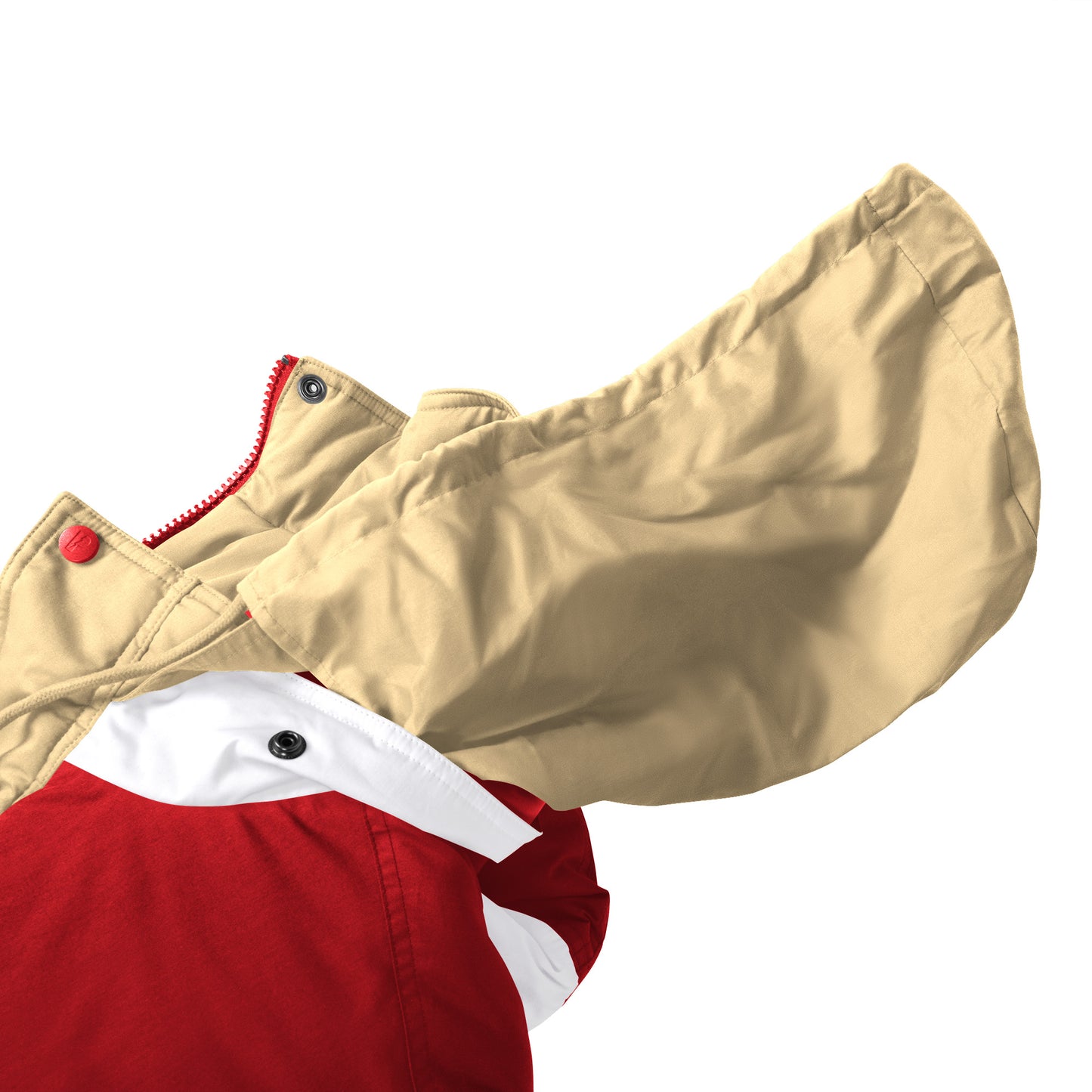 San Francisco 49ers Pro Player Garnet Red Tape Jacket with Hood