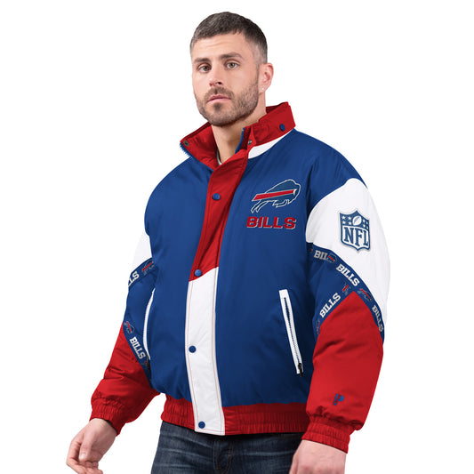Buffalo Bills Pro Player Blue Tape Jacket with Hood