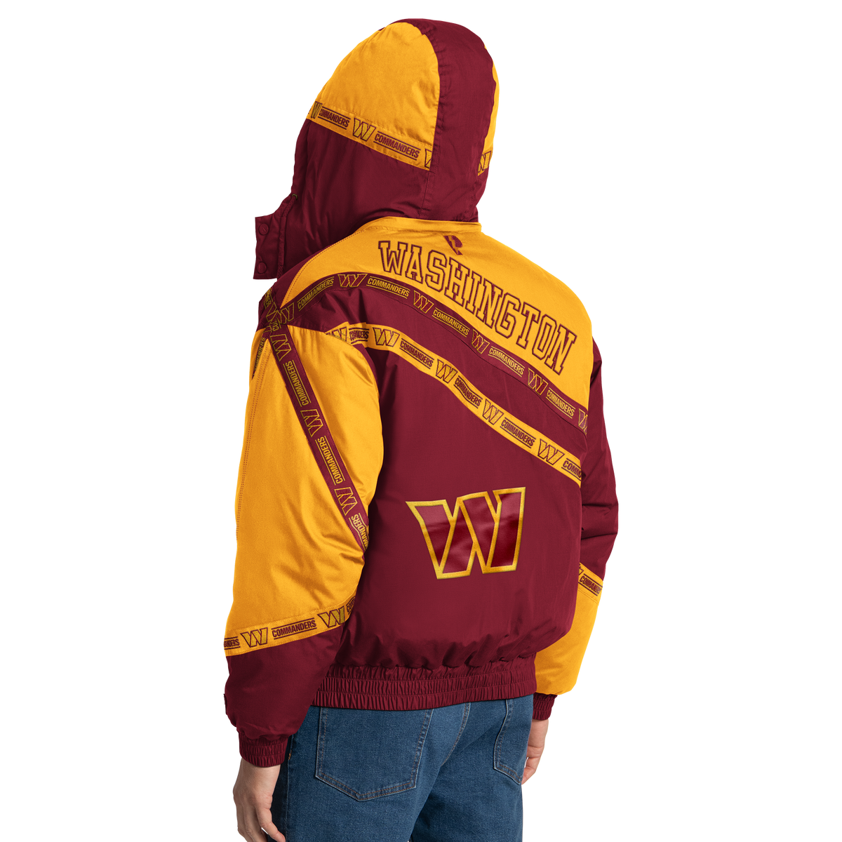 Washington Commanders Pro Player Double Tape Hooded Jacket
