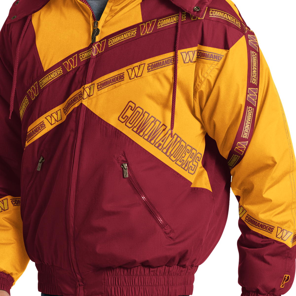 Washington Commanders Pro Player Double Tape Hooded Jacket