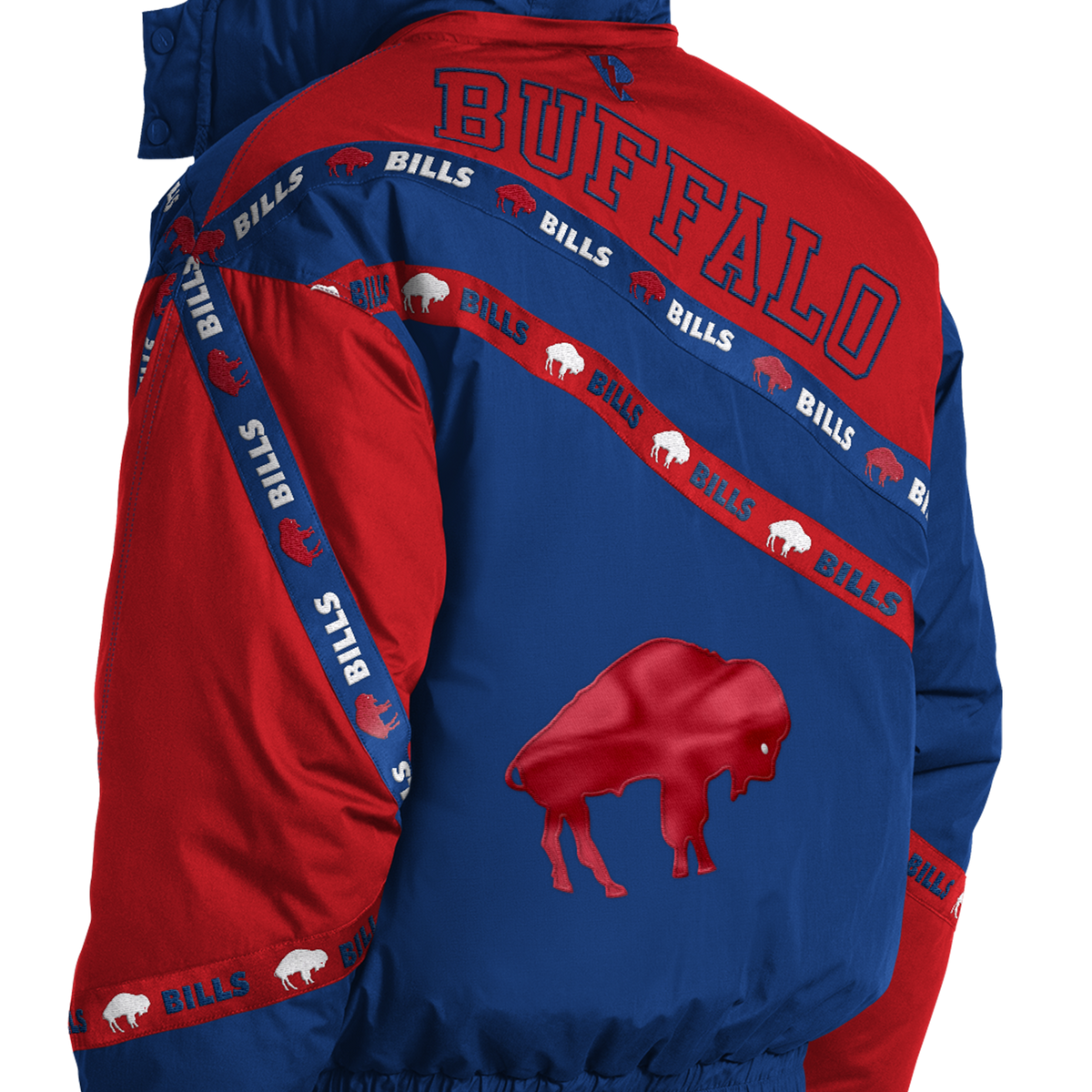 Buffalo Bills Pro Player Double Tape Hooded Jacket