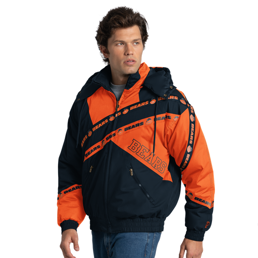Chicago Bears Pro Player Double Tape Hooded Jacket