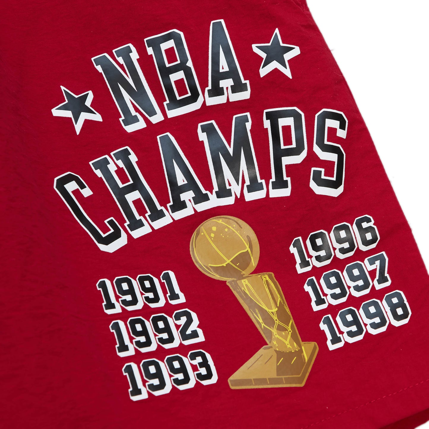 Chicago Bulls Mitchell & Ness 6x Champions Heritage Shorts - Red