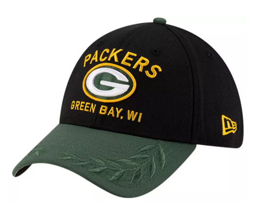 Green Bay Packers New Era 2025 Draft 39THIRTY Flex Hat -Green/Black