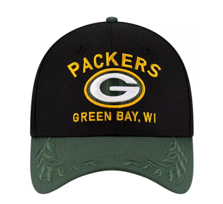 Green Bay Packers New Era 2025 Draft 39THIRTY Flex Hat -Green/Black