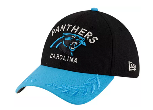 Carolina Panthers New Era 2025 Draft 39THIRTY Flex Hat -Blue/Black
