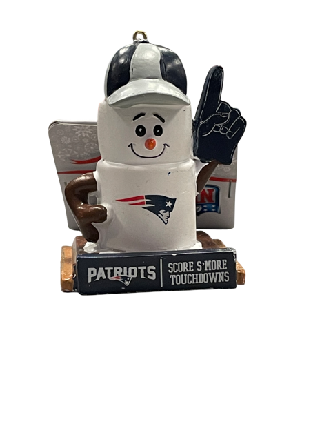 New England Patriots FOCO Smore Snowman Ornament