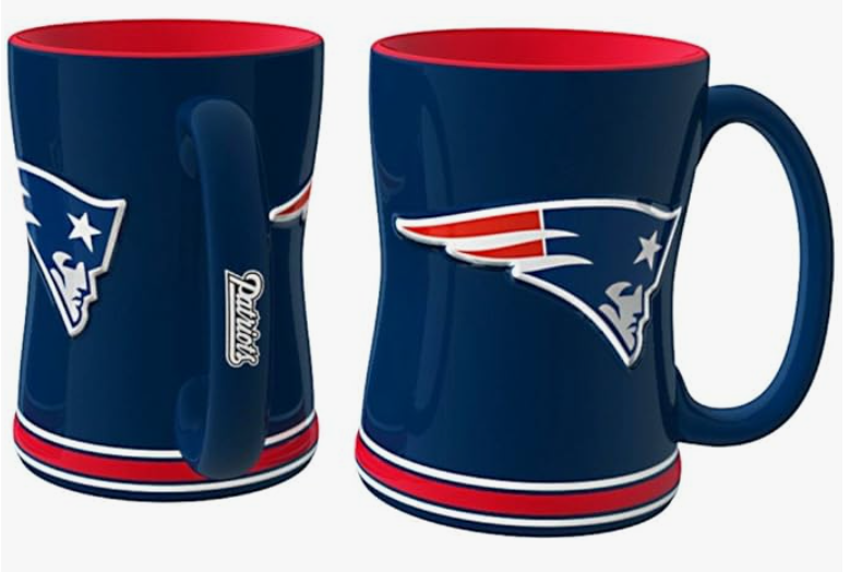 New England Patriots LOGO Brands Relief Sculpted Mug