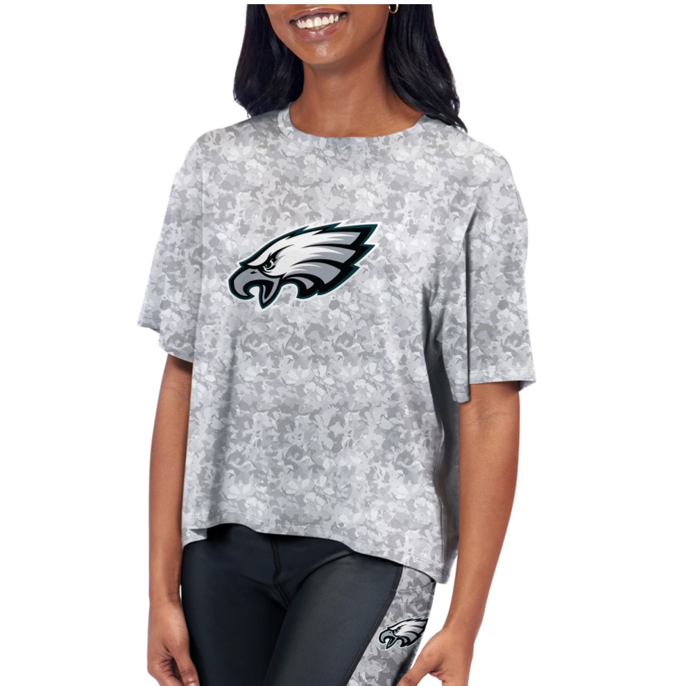 Philadelphia Eagles Certo Women's Camo Turn Out T-Shirt