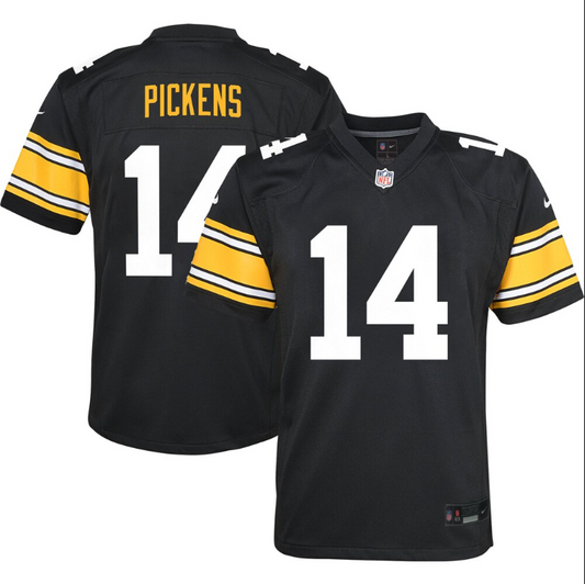 Pittsburgh Steelers Nike #14 George Pickens Youth Jersey-Black