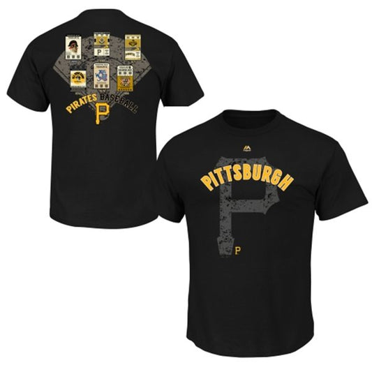 Pittsburgh Pirates Majestic Cooperstown League Domination T-Shirt – Black