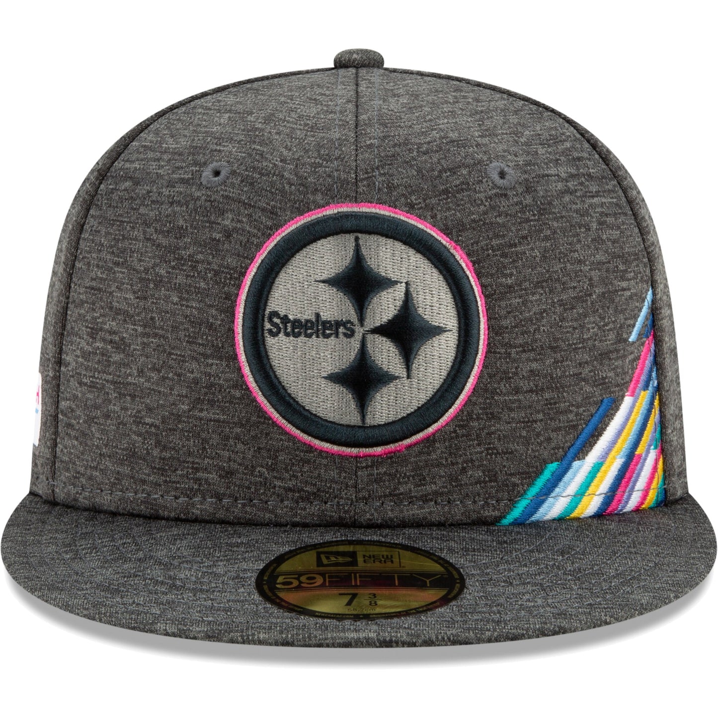 Pittsburgh Steelers New Era Crucial Catch Sideline 59FIFTY Hat - Gray