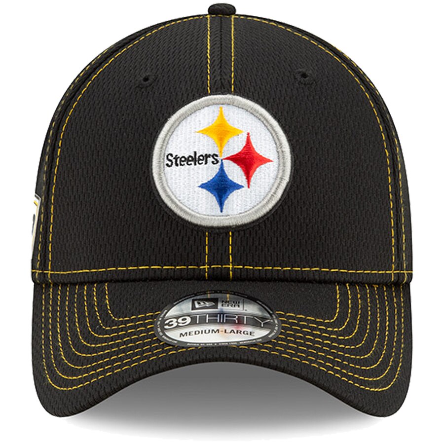 Pittsburgh Steelers New Era 2019 Sideline Road Established 39THIRTY Flex Hat