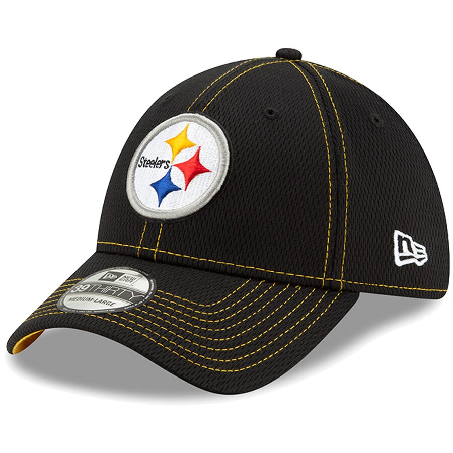 Pittsburgh Steelers New Era 2019 Sideline Road Established 39THIRTY Flex Hat