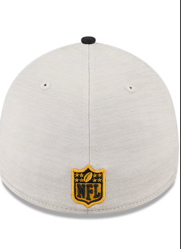 Pittsburgh Steelers New Era Grey  Sideline Historic 39THIRTY Flex Hat