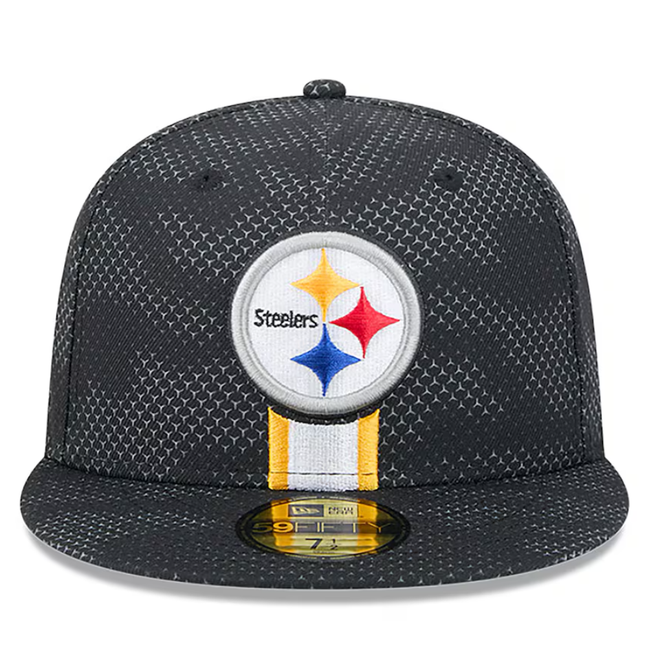 Pittsburgh Steelers New Era Sideline 59FIFTY Fitted Hat - Black