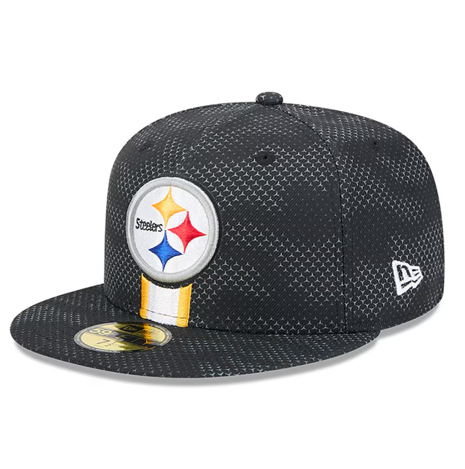 Pittsburgh Steelers New Era Sideline 59FIFTY Fitted Hat - Black