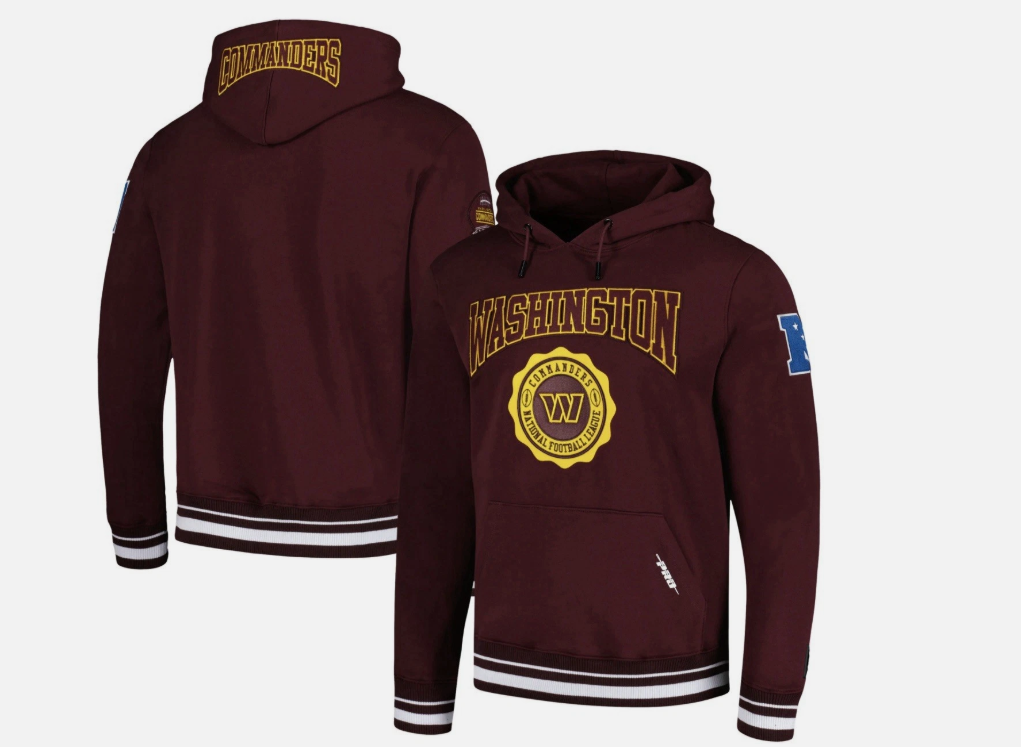 Washington Commanders Pro Standard Emblem Crest Pullover Hoodie- Burgandy